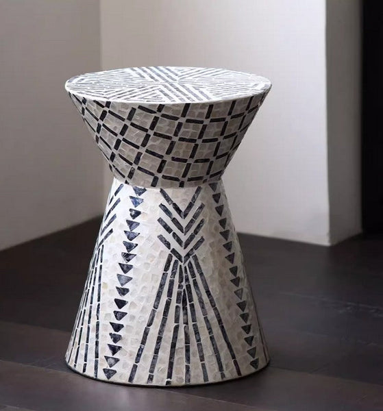 Modern Portable Casual Side Table, Contemporary Round Side Table, Creative Coffee Table, Bedside Small Side Table, Shell Small Sofa Side Table
