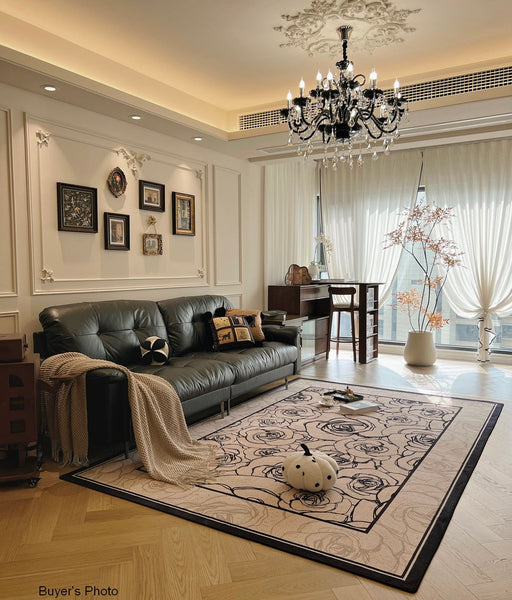 Simple Large Modern Rugs for Living Room, Abstract Modern Rugs for Bedroom, Contemporary Geometric Modern Rugs, Modern Rugs for Dining Room-Silvia Home Craft