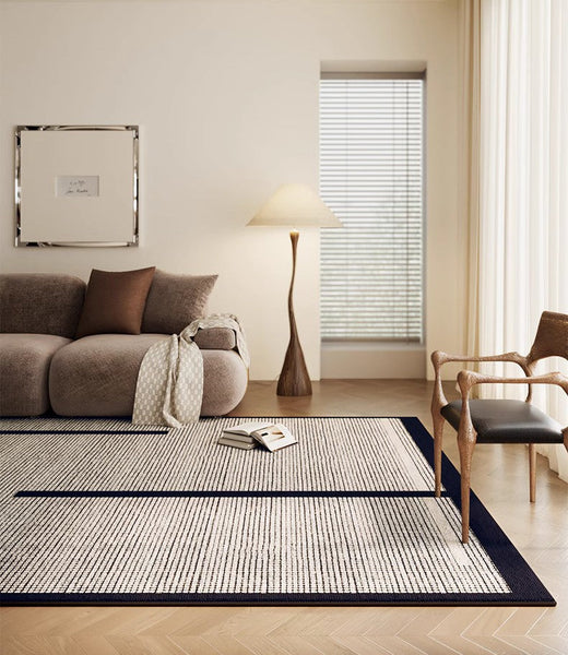 Large Modern Rugs for Living Room, Mid Century Modern Rugs for Bedroom, Contemporary Abstract Rugs under Dining Room Table-Silvia Home Craft