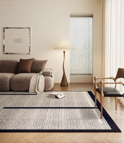 Large Modern Rugs for Living Room, Mid Century Modern Rugs for Bedroom, Contemporary Abstract Rugs under Dining Room Table-Silvia Home Craft