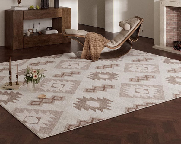 Large Modern Rugs for Living Room, Dining Room Geometric Modern Rugs, Bedroom Modern Rugs, Contemporary Modern Rugs under Coffee Table-Silvia Home Craft