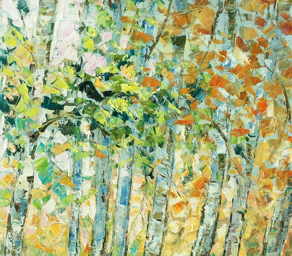 Autumn Tree Painting, Original Wall Art, Landscape Painting, Custom Heavy Texture Wall Art