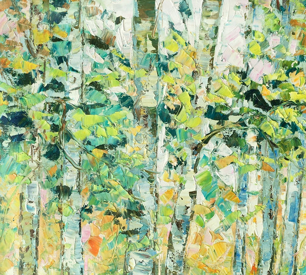 Autumn Tree Painting, Original Wall Art, Landscape Painting, Custom Heavy Texture Wall Art-Silvia Home Craft