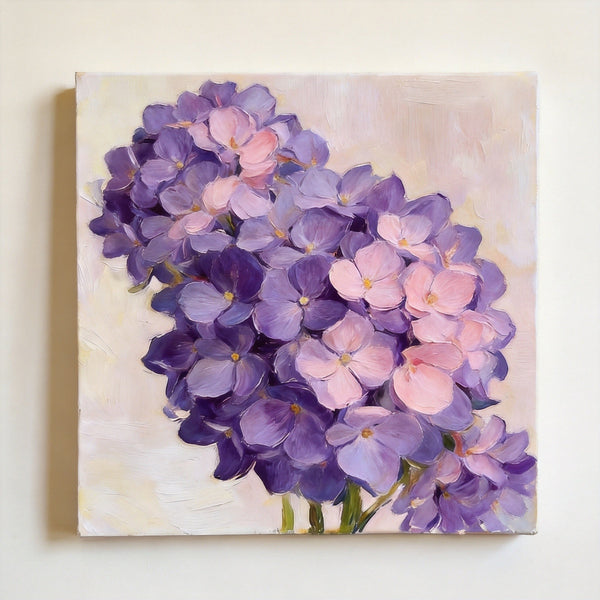 Hand Painted Canvas Art, A Bunch of Blooming Purple forget-me-nots, Still Life Painting, Small Canvas Artwork, Original Flower Paintings, Buy Small Paintings Online-Silvia Home Craft