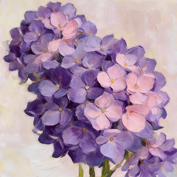 Hand Painted Canvas Art, A Bunch of Blooming Purple forget-me-nots, Still Life Painting, Small Canvas Artwork, Original Flower Paintings, Buy Small Paintings Online-Silvia Home Craft