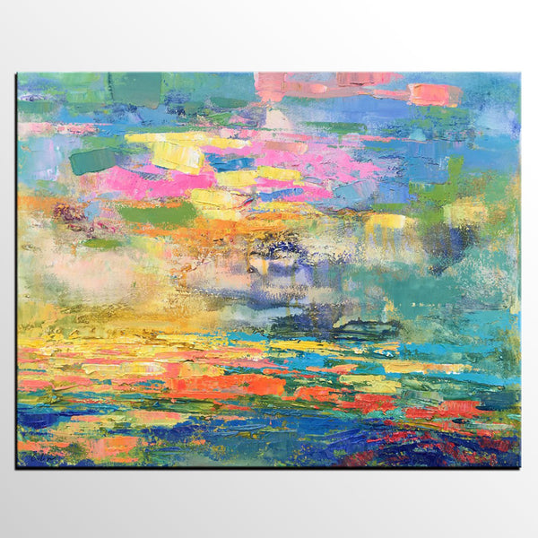 Abstract Acrylic Painting, Contemporary Modern Art, Modern Canvas Painting, Custom Abstract Painting for Living Room