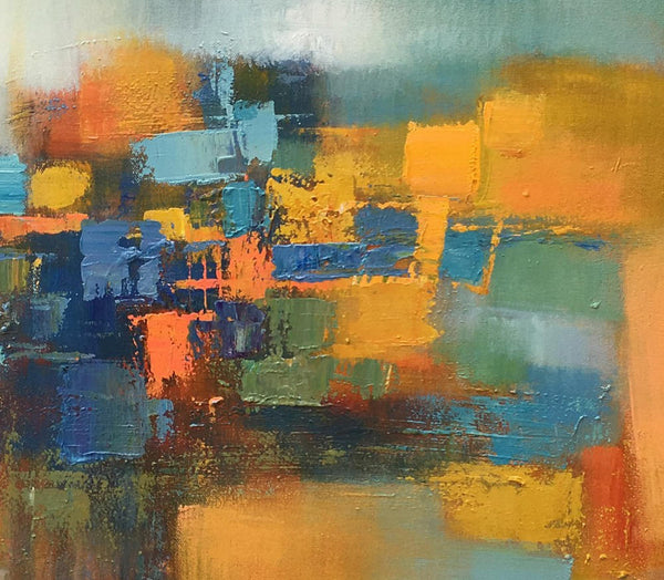 Custom Extra Large Abstract Painting, Living Room Wall Art, Large Canva Art, Acrylic Modern Art-Silvia Home Craft