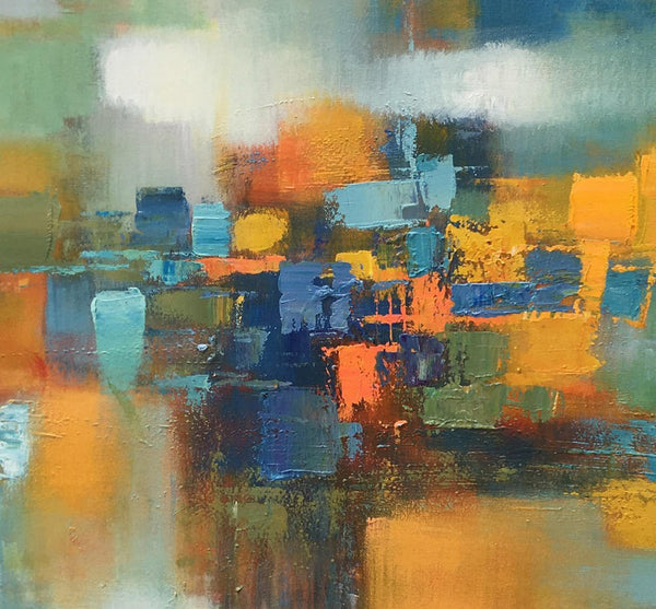 Custom Extra Large Abstract Painting, Living Room Wall Art, Large Canva Art, Acrylic Modern Art-Silvia Home Craft