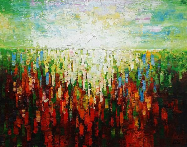 Large Canva Art, Abstract Painting, Bedroom Canvas Art, Custom Extra Large Acrylic Modern Art-Silvia Home Craft