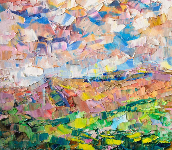 Heavy Texture Painting, Autumn Mountain Painting, Landscape Painting, Custom Large Canvas Art