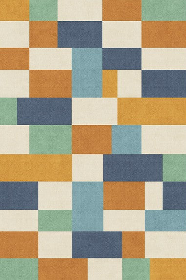 Unique Modern Living Room Rug Ideas, Geometric Carpets for Living Room, Abstract Modern Rugs, Colorful Contemporary Area Rugs, Modern Carpets for Bedroom-Silvia Home Craft