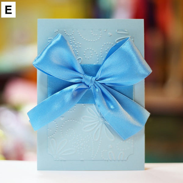 Unique Anniversary Greeting Card to Lovers, Beautiful Valentine's Day Greeting Card, Creative Birthday Greeting Card, Bowknot Greeting Cards, Original Handmade Wedding Greeting Card-Silvia Home Craft