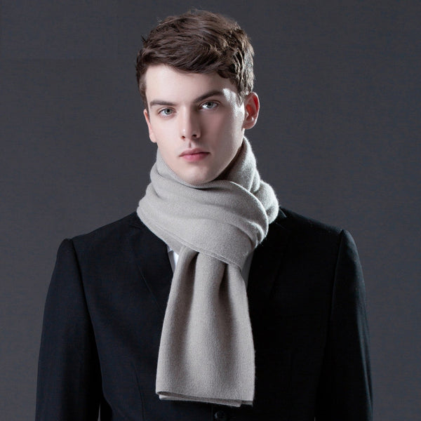 Business Wool Scarf for Gentleman, Men's Winter Scarf, Thick Wool Scarf for Men, Formal Men Scarf Styles, Modern Casual Scarf Men, Men's Wool Scarf Winter-Silvia Home Craft