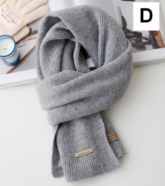 Winter Wool Scarf, Modern Wool Scarf for Women, Cold Weather Scarves, Casual Scarf for Women, Birthday Gift for Girl, Soft Wool Scarf for Women-Silvia Home Craft