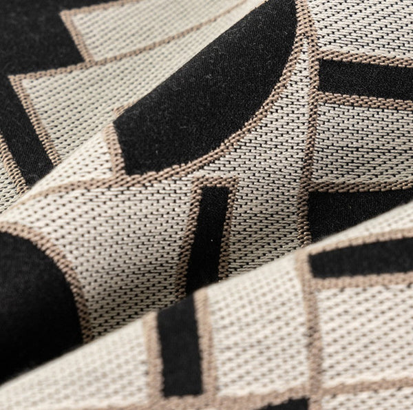 Geometric Contemporary Pillows, Abstract Decorative Throw Pillows, Square Modern Throw Pillows for Couch, Large Simple Throw Pillow for Interior Design-Silvia Home Craft