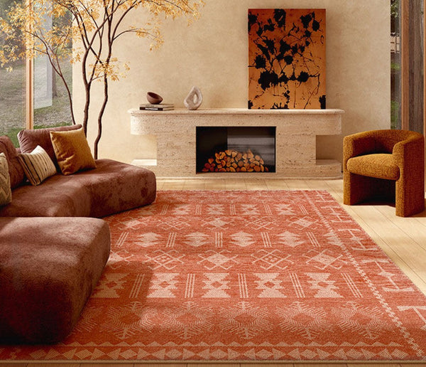 Modern Rugs for Living Room, Mid Century Area Rugs for Bedroom, Large Contemporary Area Rugs for Dining Room-Silvia Home Craft