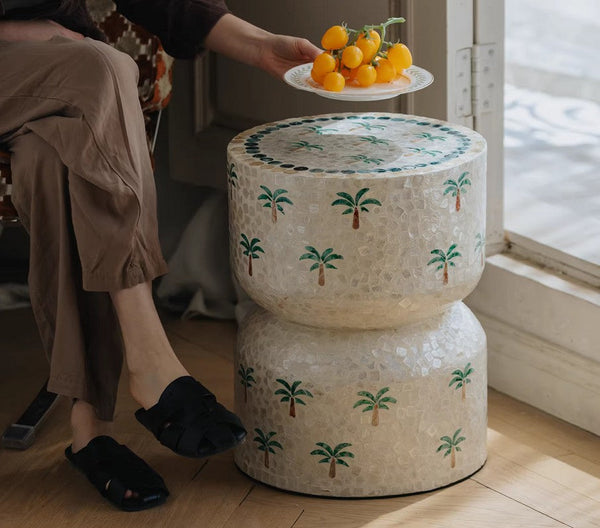 Contemporary Bedside Table, Bedside Small Side Table, Creative Coffee Table, Elegant Small End Table, Modern Side Table, Contemporary Side Table, Portable Casual Side Table, Shell Small Sofa Side Table