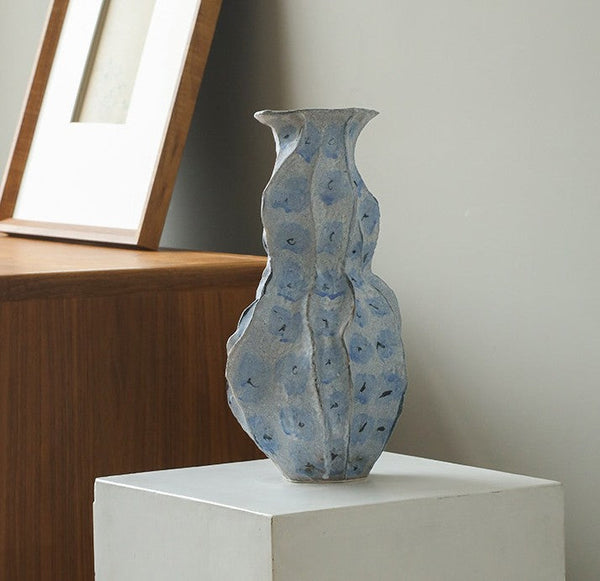 Porcelain Vases for Modern Home Decor, Contemporary Vases on Dining Table, Centerpiece Ceramic Bouquet Vases, Elegant Handmade Modern Flower Vase-Silvia Home Craft