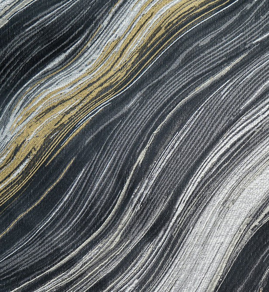 Simple Throw Pillow for Interior Design, Modern Black Gray Golden Lines Decorative Throw Pillows, Modern Sofa Pillows, Contemporary Square Modern Throw Pillows for Couch-Silvia Home Craft