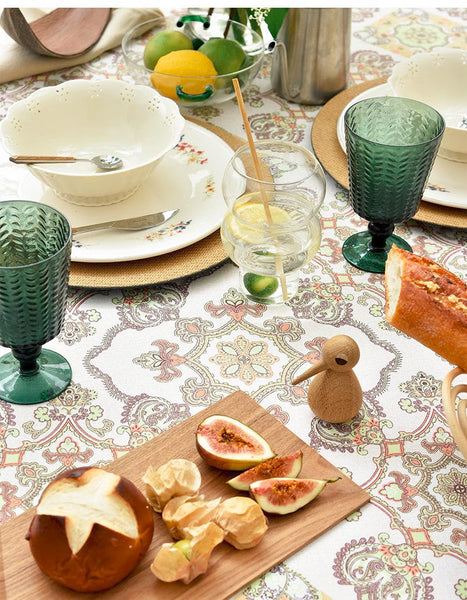 Large Rectangle Tablecloth for Dining Room Table, Rectangular Table Covers for Kitchen, Square Tablecloth for Coffee Table, Farmhouse Table Cloth, Wedding Tablecloth-Silvia Home Craft