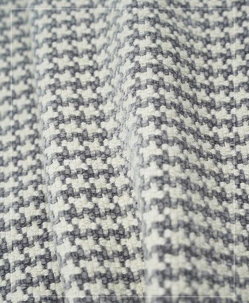 Gray Chequer Modern Sofa Pillows, Large Decorative Throw Pillows, Contemporary Square Modern Throw Pillows for Couch, Abstract Throw Pillow for Interior Design-Silvia Home Craft