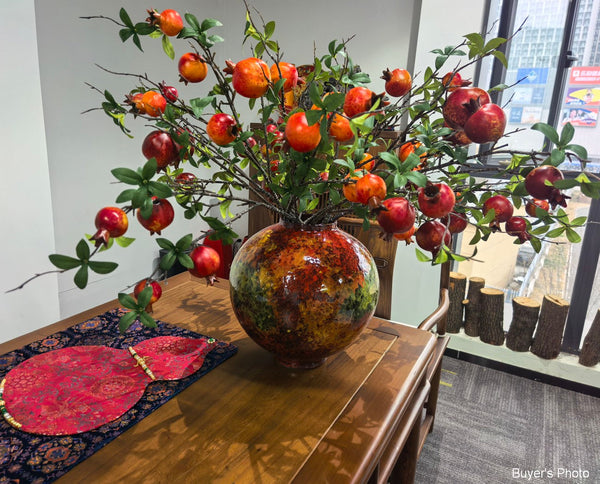 Large Pottery Flower Vases, Handmade Water Holding Flower Vases, Modern Bouquet Flower Vases, Centerpiece on Dining Table, Flower Vase on Table-Silvia Home Craft