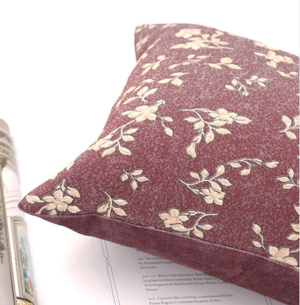 Embroidery Decorative Sofa Pillows, Large Throw Pillow for Interior Design, Luxury Decorative Throw Pillows for Couch, Large Square Modern Sofa Pillows for Living Room-Silvia Home Craft