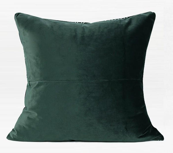 Modern Sofa Pillows, Dark Green Throw Pillows, Large Simple Modern Pillows, Decorative Pillows for Couch, Contemporary Throw Pillows-Silvia Home Craft