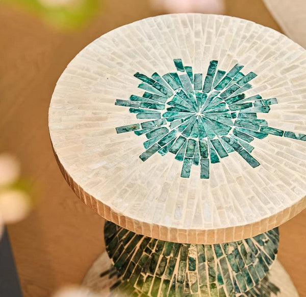 Modern Side Table, Shell Small Sofa Side Table, Contemporary Bedside Table, Bedside Small Side Table, Small End Table, Portable Casual Side Table, Creative Coffee Table, Contemporary Side Table