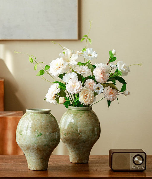 Flower Vases on Table, Centerpiece Ceramic Bud Vases, Porcelain Flower Vases, Handmade Water Holding Flower Vase-Silvia Home Craft