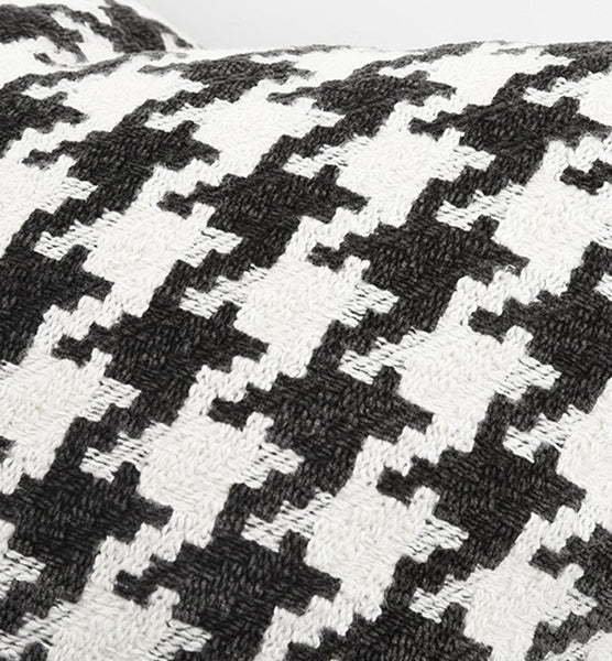 Decorative Pillows for Couch, Contemporary Throw Pillows for Living Room, Black and White Modern Sofa Pillows, Modern Square Pillows-Silvia Home Craft