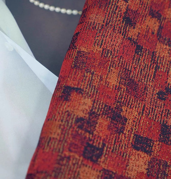 Large Modern Sofa Pillows, Red Decorative Throw Pillows for Couch, Large Decorative Throw Pillows, Contemporary Sofa Pillows for Interior Design-Silvia Home Craft