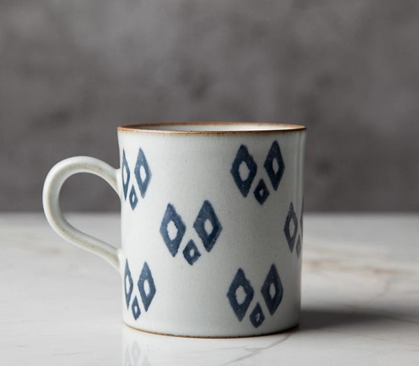Pottery Tea Cup, Large Capacity Coffee Cup, 10 oz Cappuccino Coffee Mug, Handmade Pottery Coffee Cup-Silvia Home Craft
