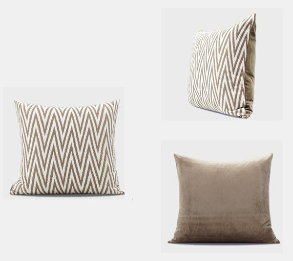 Geometric Modern Throw Pillows for Couch, Large Modern Throw Pillow for Interior Design, Contemporary Modern Sofa Pillows, Simple Decorative Throw Pillows-Silvia Home Craft
