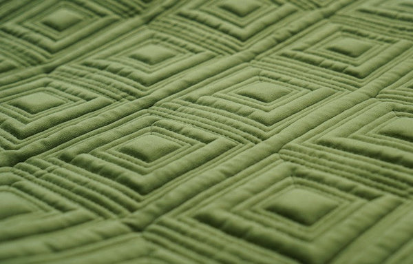 Large Square Modern Throw Pillows for Couch, Green Geometric Modern Sofa Pillows, Large Decorative Throw Pillows, Simple Throw Pillow for Interior Design-Silvia Home Craft