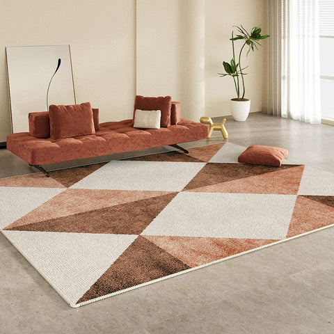 Modern Rugs for Living Room, Modern Area Rugs under Sofa, Abstract Contemporary Rugs for Bedroom, Dining Room Floor Rugs, Modern Carpets for Office-Silvia Home Craft