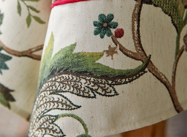 Rustic Garden Floral Tablecloth for Round Table, Spring Flower Table Cover for Kitchen, Modern Rectangular Tablecloth Ideas for Dining Room Table-Silvia Home Craft