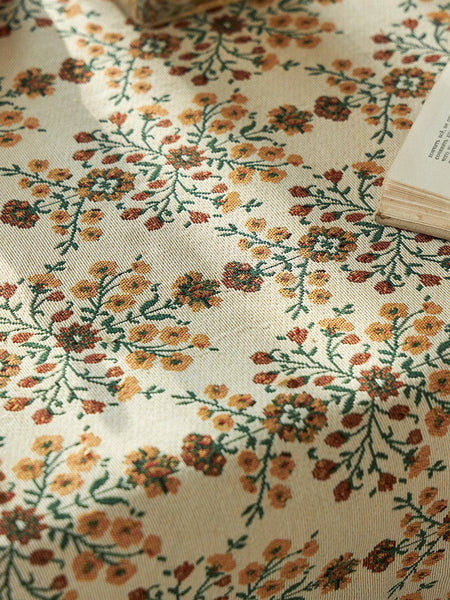 Spring Flower Pattern Tablecloth for Home Decoration, Extra Large Rectangle Tablecloth for Dining Room Table, Large Square Tablecloth for Round Table-Silvia Home Craft