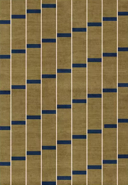 Large Modern Rugs for Living Room, Mid Century Modern Rugs for Bedroom, Abstract Geometric Modern Rugs, Green Modern Rugs for Dining Room-Silvia Home Craft