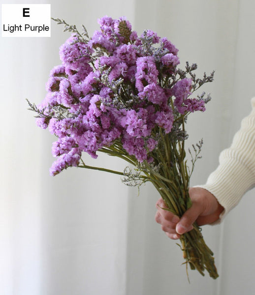 A Bunch Dried Myosotis Flowers with Limoniums, Dried Flowers, Flower Bunches, Dried Floral-Silvia Home Craft