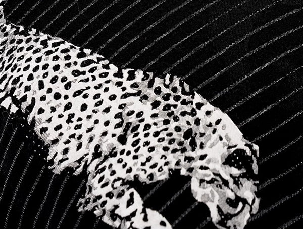 Large Modern Sofa Pillow Cases, Black Decorative Pillow Covers, Cheetah Modern Pillows for Couch, Abstract Decorative Throw Pillows for Living Room-Silvia Home Craft
