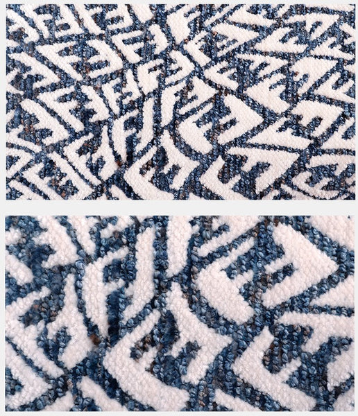 Modern Pillows for Couch, Blue Decorative Throw Pillows for Living Room, Decorative Pillow Covers, Large Modern Sofa Cushion-Silvia Home Craft