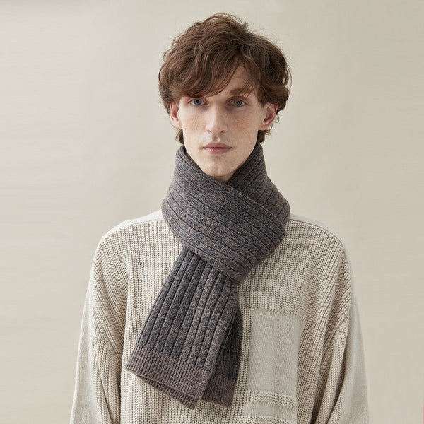 Modern Fashion Scarf, Formal Men Scarf Styles, Pure Wool Scarf, Casual Scarf Men, Business Wool Scarf for Gentleman, Men's Winter Scarf, Men's Wool Scarf Winter-Silvia Home Craft