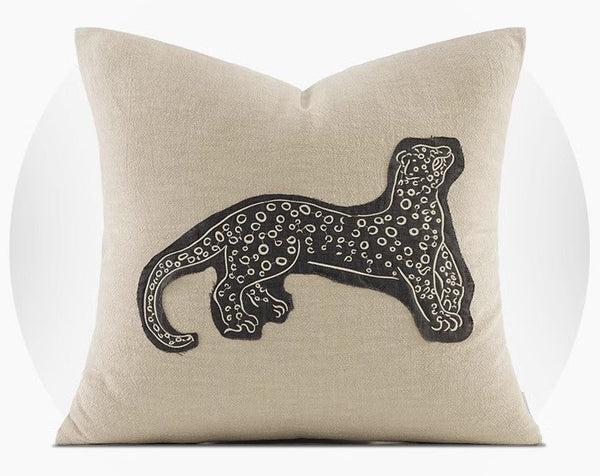 Abstract Cheetah Modern Pillows for Couch, Decorative Pillow Covers, Abstract Decorative Throw Pillows for Living Room, Large Modern Sofa Pillow Cases-Silvia Home Craft