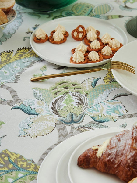 Rustic Table Covers for Kitchen, Large Rectangle Tablecloth for Dining Room Table, Country Farmhouse Tablecloth, Square Tablecloth for Round Table-Silvia Home Craft