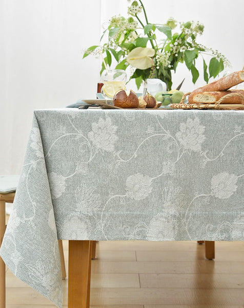 Large Rectangle Tablecloth for Dining Room Table, Country Farmhouse Tablecloth, Square Tablecloth for Round Table, Rustic Table Covers for Kitchen-Silvia Home Craft