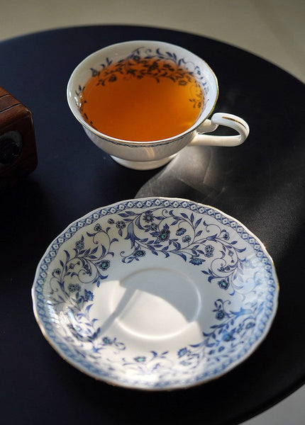 Classic British Tea Cups, Elegant Tea Cup With Saucer, Traditional Tea Cup Set, Porcelain Tea Cups, Floral Tea Cup Set, Ceramic Tea Cup with Saucer, Tea Cup Set, Vintage Tea Cup Set, Modern Ceramic Cups-Silvia Home Craft