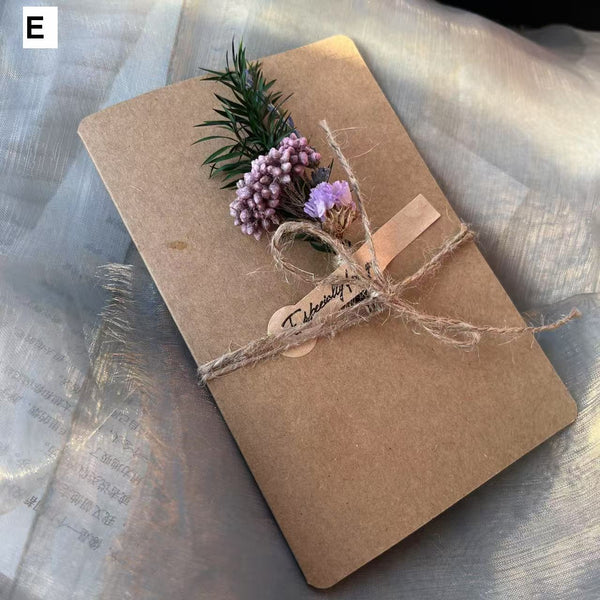 Creative Birthday Greeting Card, Wedding Greeting Card, Unique Anniversary Greeting Card, Beautiful Valentine's Day Greeting Card, Original Handmade Dried Flower Greeting Cards-Silvia Home Craft