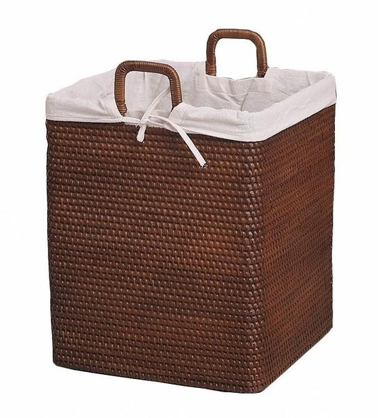 Large Storage Baskets for Bathroom, Rectangular Storage Baskets, Rattan Storage Baskets, Laundry Storage Baskets, Storage Baskets for Clothes-Silvia Home Craft