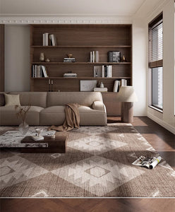 Large Modern Rugs for Living Room, Contemporary Abstract Rugs under Dining Room Table, Mid Century Modern Rugs for Bedroom-Silvia Home Craft